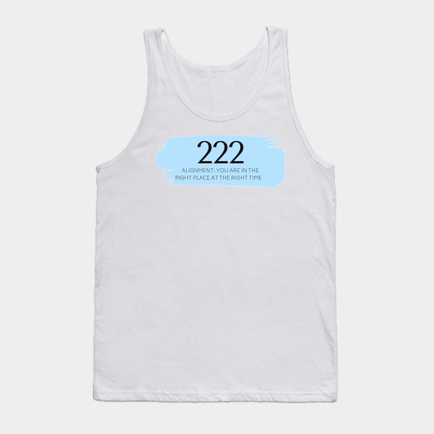 222 Angel Number blue Tank Top by anrockhi